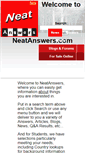 Mobile Screenshot of neatanswers.com